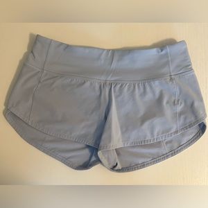 Speed Up Low-Rise 2.5” Blue Linen Size 2 Lululemon Shorts